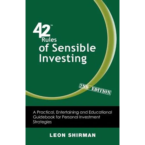 Book cover of '42 Rules of Sensible Investing' by Leon Shirman with a green background.