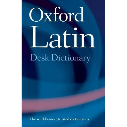 Oxford Latin Desk Dictionary cover with blue gradient background