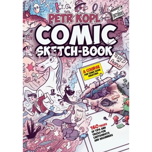 Comic Sketch-Book by Petr Kopl with colorful illustrations on a white background
