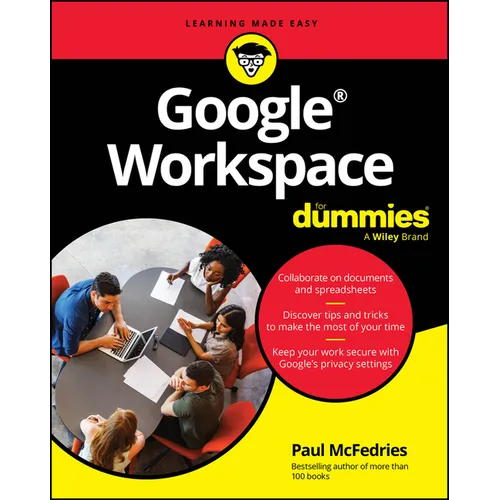 Book cover of 'Google Workspace for Dummies' with a group of people around a table using laptops.