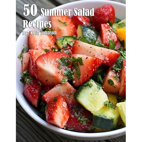 50 Summer Salad Recipes - Paperback book cover
