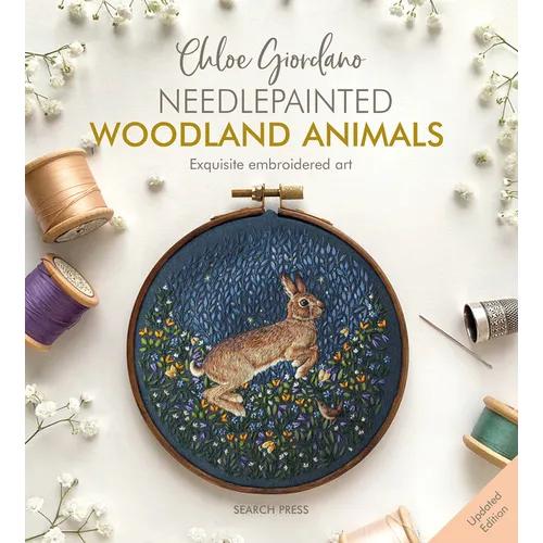 Needlepainted Woodland Animals: Exquisite Embroidered Art - Paperback book cover