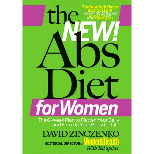 Book cover of 'The New Abs Diet for Women' by David Zinczenko with a green and purple color scheme.