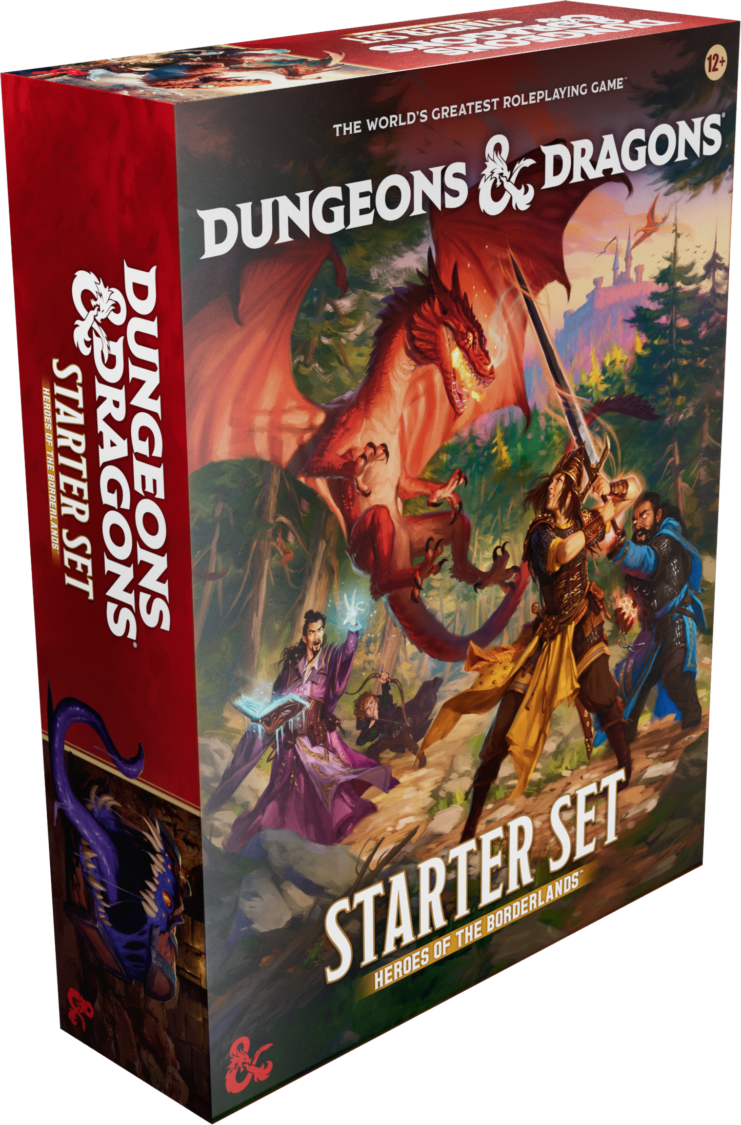 Dungeons & Dragons Starter Set packaging with characters and dragon illustration