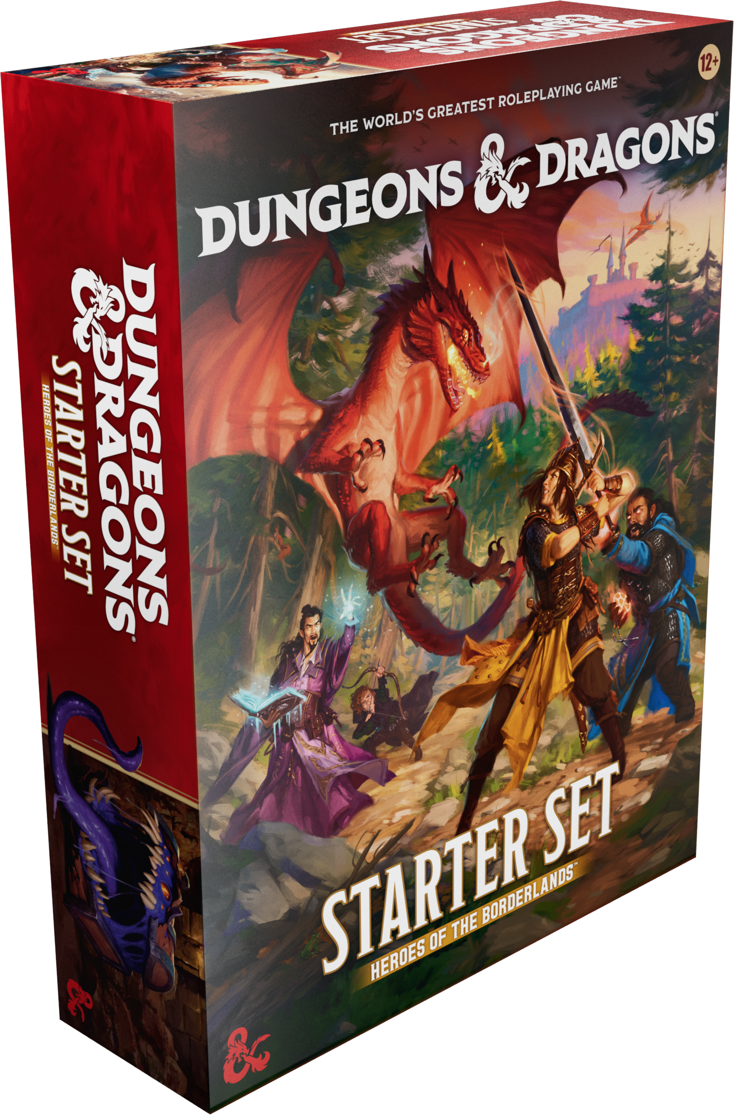 Dungeons & Dragons Starter Set packaging with characters and dragon illustration