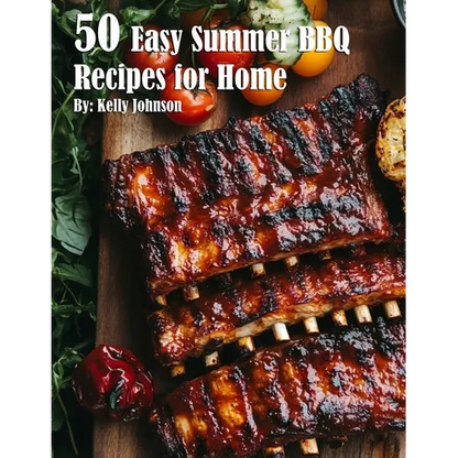 50 Easy Summer BBQ Recipes for Home - Paperback book cover